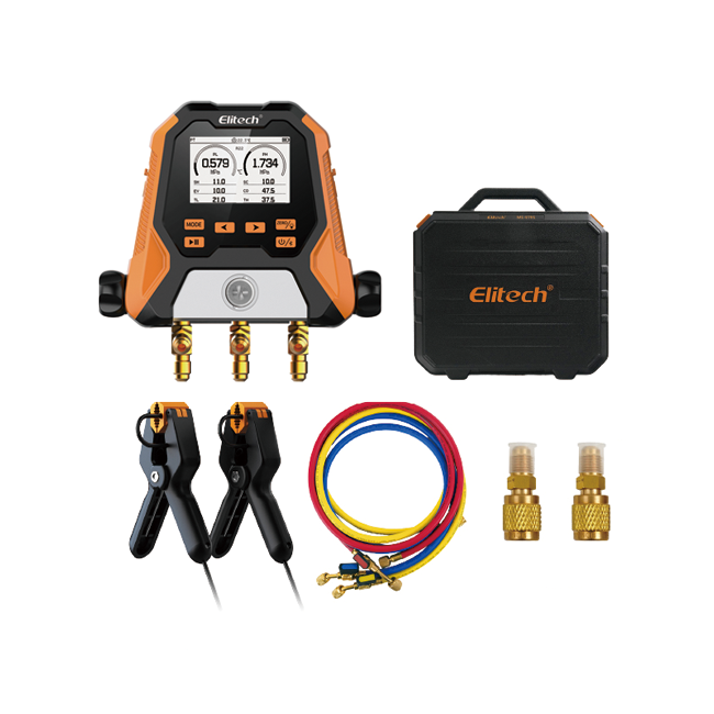 MS-810 디지털 매니폴드 게이지 온도클램프 미터 세트